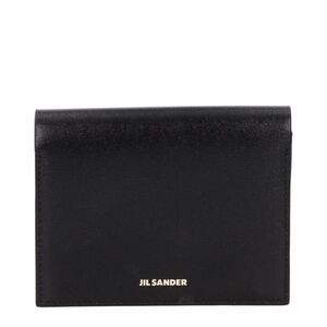 Jil Sander Black Leather Women's Cardholder